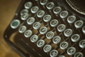 Vintage Typewriter for writing articles