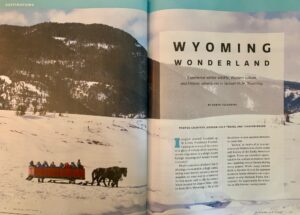 Jackson Wyoming winter sleigh ride